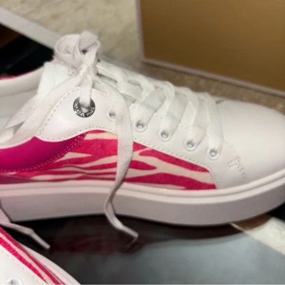 Michael Kors Fuchsia and White Women's Sneakers - Picture 7 of 12